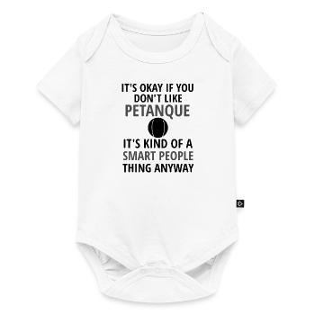 Petanque Gift Petanque Lover Petanque Game - Baby Premium short-sleeve bodysuit - white - Front