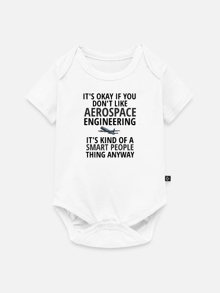Aerospace Engineer Geschenkidee Raumfahrttechnik - Baby Premium Kurzarmbody - Weiß
