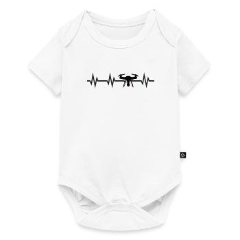 Drone pilot gift drone lover FPV drone - Baby Premium short-sleeve bodysuit - white - Front
