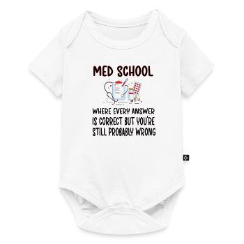 Étudiant en médecine Futur Docteur Études de Médecine - Body à manches courtes Premium Bébé - blanc - Devant