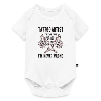 Tattoo Artist Tattoo Artist Tattooed Tattoo - Baby Premium short-sleeve bodysuit - white - Front