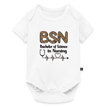 Bachelor Of Nursing Krankenschwester Abschluss - Baby Premium Kurzarmbody - Weiß - Vorne