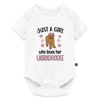 Labradoodle Mädchen Hundebesitzer Labradoodle Mama - Baby Premium short-sleeve bodysuit - white - Front