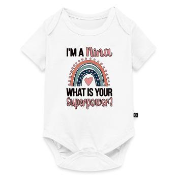 Nina Grandma Mother's Day Gift Nina Grandmother Sweet - Baby Premium short-sleeve bodysuit - white - Front
