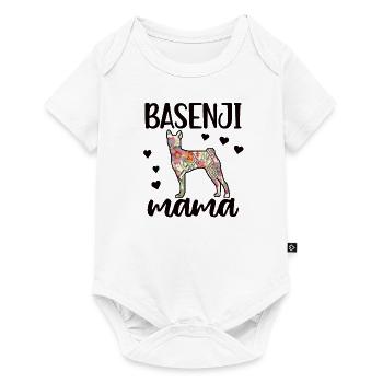 Basenji Mama Basenji Dog owner Basenji Mom - Baby Premium short-sleeve bodysuit - white - Front