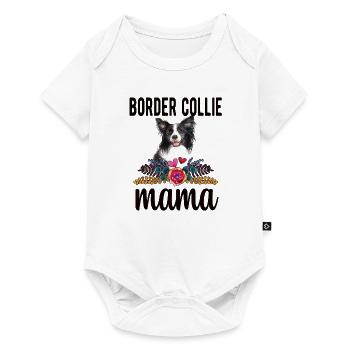 Border Collie Mama Border Collie propriétaire de chien - Body à manches courtes Premium Bébé - blanc - Devant