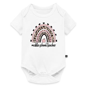 Middle School Teacher Teacher Middle School Educator - Baby Premium short-sleeve bodysuit - white - Front