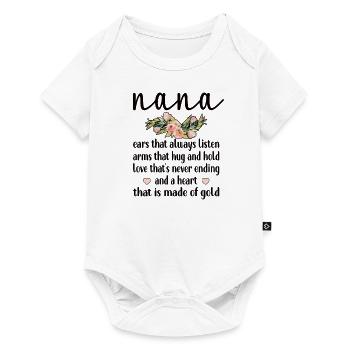 Meilleur cadeau de fête des mères de grand-mère Nana grand-mère de Nana - Body à manches courtes Premium Bébé - blanc - Devant