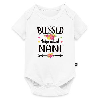 Best Nani Grandma Mother's Day Gift Nani Grandmother - Baby Premium short-sleeve bodysuit - white - Front