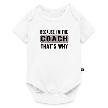 Trainer Coach Sports Team Training Sports Coach - Baby Premium short-sleeve bodysuit - white - Front