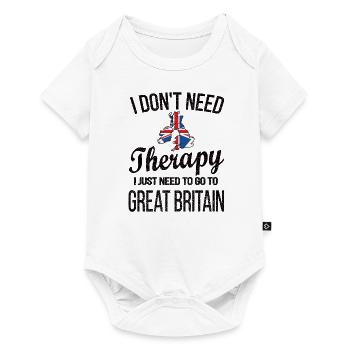 British Great Britain Origine Drapeau britannique - Body à manches courtes Premium Bébé - blanc - Devant