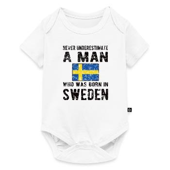 Suédois Suède Origine Drapeau suédois - Body à manches courtes Premium Bébé - blanc - Devant
