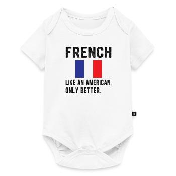 French France Flag French origin - Baby Premium short-sleeve bodysuit - white - Front