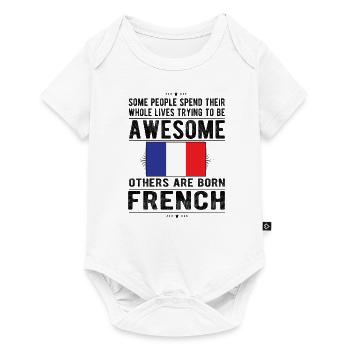 French France Flag French origin - Baby Premium short-sleeve bodysuit - white - Front