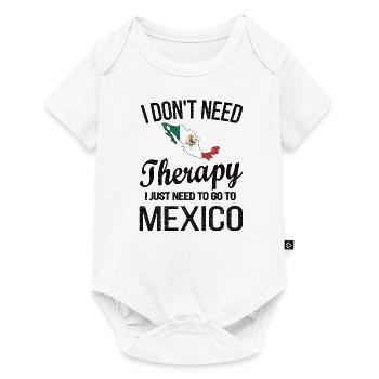 Mexique Origine Mexique Drapeau mexicain - Body à manches courtes Premium Bébé - blanc - Devant