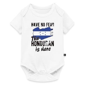 Fier drapeau hondurien du Honduras - Body à manches courtes Premium Bébé - blanc - Devant