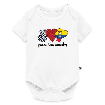 Équateur Équateur Racines équatoriennes - Body à manches courtes Premium Bébé - blanc - Devant