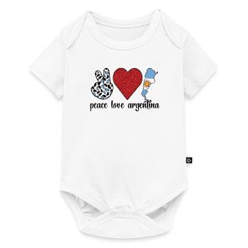 Proud Argentine Origin Argentina Flag - Baby Premium short-sleeve bodysuit - white - Front