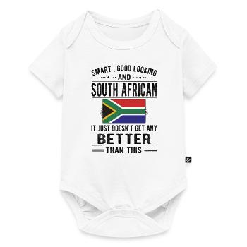 Afrique du Sud Origine Afrique du Sud Drapeau de l’Afrique du Sud - Body à manches courtes Premium Bébé - blanc - Devant