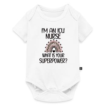 Infirmière en soins intensifs en soins intensifs - Body à manches courtes Premium Bébé - blanc - Devant