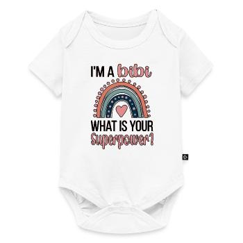 Bibi Grandma Mother's Day Gift Bibi Grandma - Baby Premium short-sleeve bodysuit - white - Front
