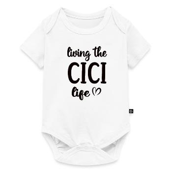 Best Cici Grandma Mother's Day Cici Grandmother - Baby Premium short-sleeve bodysuit - white - Front
