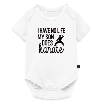 Meilleur cadeau de maman de karaté Fière maman de karaté - Body à manches courtes Premium Bébé - blanc - Devant
