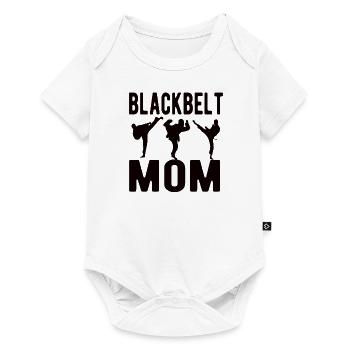 Black Belt Karate Mama Proud Karate Mother - Baby Premium short-sleeve bodysuit - white - Front