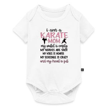 Meilleur cadeau de maman de karaté Fière maman de karaté - Body à manches courtes Premium Bébé - blanc - Devant