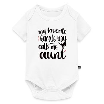 Meilleur cadeau de tante de karaté Tante fière de karaté - Body à manches courtes Premium Bébé - blanc - Devant