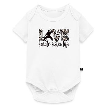 Cadeau de soeur de karaté Life Sister Life - Body à manches courtes Premium Bébé - blanc - Devant