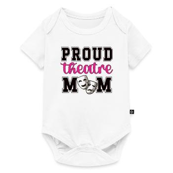 Théâtre Maman Fière Théâtre Acteurs Mère - Body à manches courtes Premium Bébé - blanc - Devant