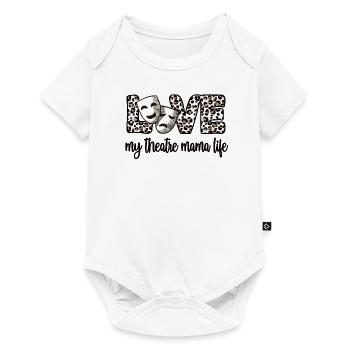 Théâtre Maman Fière Théâtre Acteurs Mère - Body à manches courtes Premium Bébé - blanc - Devant