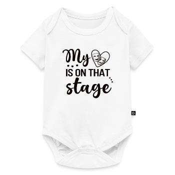 Meilleur Théâtre Mama Théâtre Acteur Mère - Body à manches courtes Premium Bébé - blanc - Devant