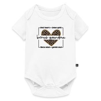 Fier Bonus Grandma Meilleur Cadeau Belle Belle-Mère - Body à manches courtes Premium Bébé - blanc - Devant
