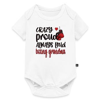 Boxoma fier boxe grand-mère boxeur grand-mère cadeau - Body à manches courtes Premium Bébé - blanc - Devant