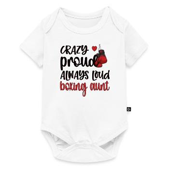 Boxing Aunt Gift Box Aunt By Boxer Proud Aunt - Baby Premium short-sleeve bodysuit - white - Front