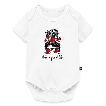 Boxing Aunt Gift Box Aunt By Boxer Proud Aunt - Baby Premium short-sleeve bodysuit - white - Front
