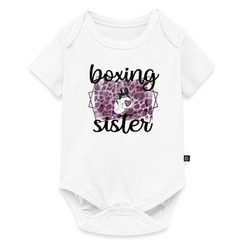 Boxe Sœur Fière Boxe Sœur Boxer Cadeau - Body à manches courtes Premium Bébé - blanc - Devant