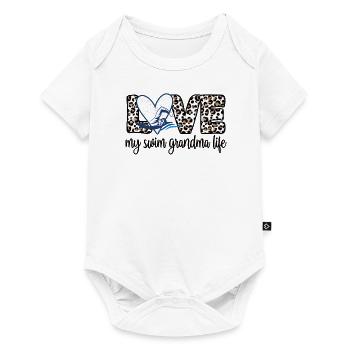 Meilleure natation Grand-mère Grand-mère Nageuse Grand-mère Natation Grand-mère - Body à manches courtes Premium Bébé - blanc - Devant