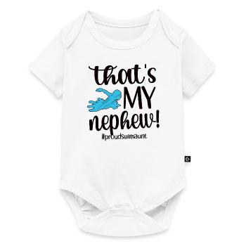 Proud Swimming Aunt Swimmer Swimming Aunt - Baby Premium short-sleeve bodysuit - white - Front