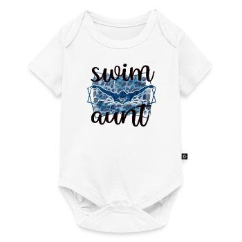 Best Swimming Aunt Aunt Swimmer Swimming Aunt - Baby Premium short-sleeve bodysuit - white - Front