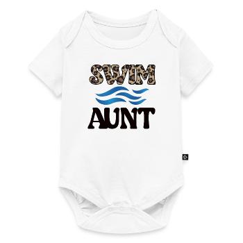 Best Swimming Aunt Aunt Swimmer Swimming Aunt - Baby Premium short-sleeve bodysuit - white - Front