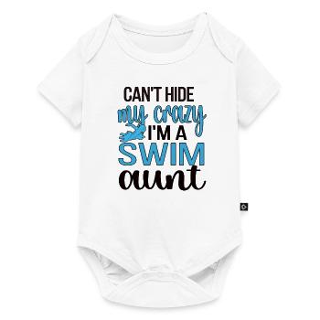 Best Swimming Aunt Aunt Swimmer Swimming Aunt - Baby Premium short-sleeve bodysuit - white - Front