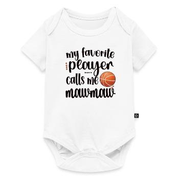 Mawmaw Grandma Of Basketball Player Basketball Mawmaw - Baby Premium short-sleeve bodysuit - white - Front