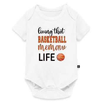 Memaw Grandma Of Basketball Player Basketball Memaw - Baby Premium short-sleeve bodysuit - white - Front