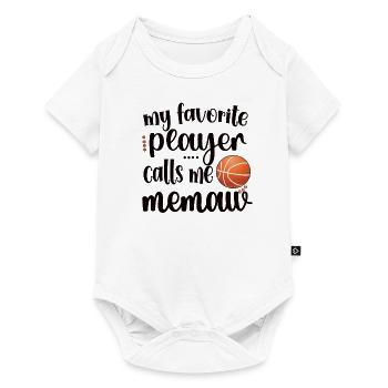 Memaw Grandma Of Basketball Player Basketball Memaw - Baby Premium short-sleeve bodysuit - white - Front