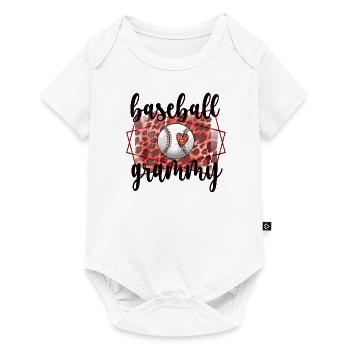 Grammy Oma Von Baseballspieler Baseball Grammy - Baby Premium Kurzarmbody - Weiß - Vorne