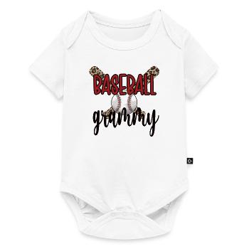 Grammy Grand-mère d'un joueur de baseball Baseball Grammy - Body à manches courtes Premium Bébé - blanc - Devant