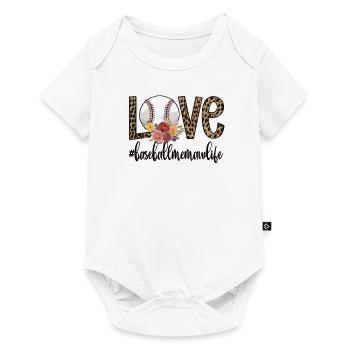 Memaw Grandma Of a Baseball Player Baseball Memaw - Baby Premium short-sleeve bodysuit - white - Front